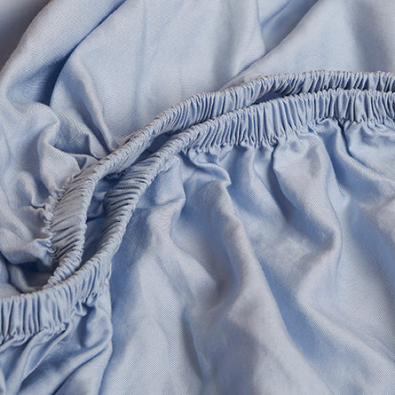 COCO & CICI TENCEL TWILL HOESLAKEN LICHT BLAUW 200X210X30
