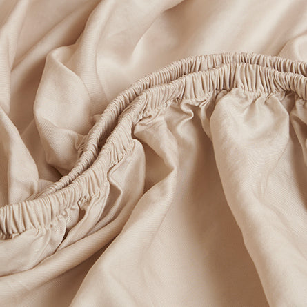 COCO & CICI KIDS HOESLAKEN TENCEL TWILL BEIGE 70X145X15