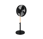 REALITY STATIEFVENTILATOR VIKING METAAL MAT ZWART 45 CM