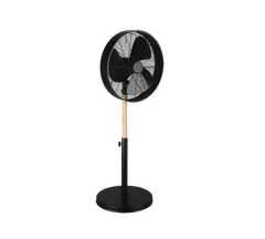 REALITY STATIEFVENTILATOR VIKING METAAL MAT ZWART 45 CM