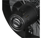 REALITY STATIEFVENTILATOR VIKING METAAL MAT ZWART 45 CM