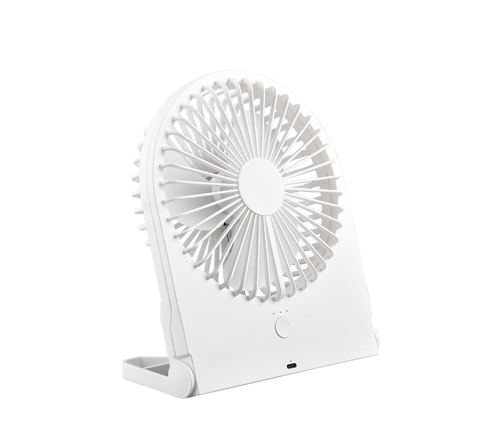 REALITY TAFELVENTILATOR BREEZY OPLAADBAAR WIT 23 CM