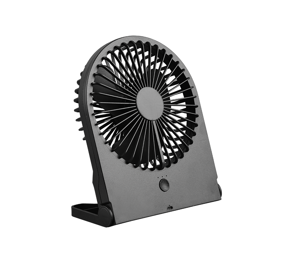 REALITY TAFELVENTILATOR BREEZY OPLAADBAAR ZWART 23 CM