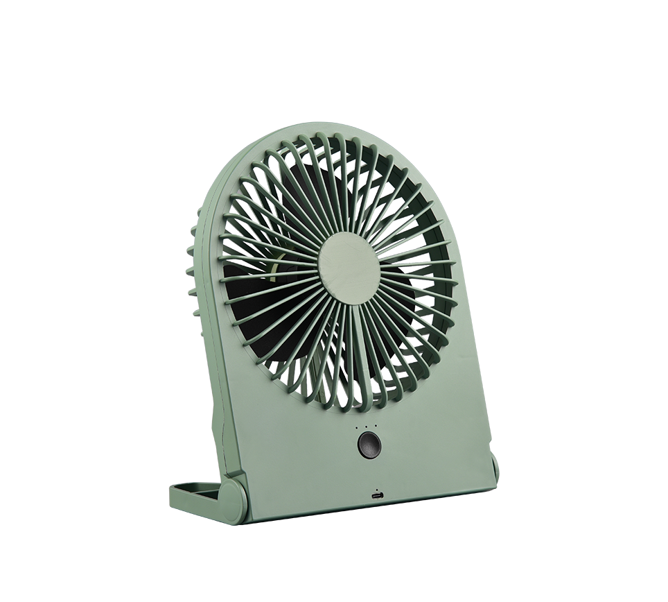 REALITY TAFELVENTILATOR BREEZY OPLAADBAAR PISTACHEGROEN 23 CM