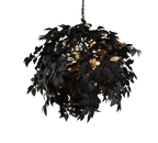 REALITY HANGLAMP LEAVY METAAL/KUNSTSTOF ZWART/GOUD 70 CM