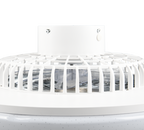 REALITY PLAFONDVENTILATOR VISBY LED CHROOM/WIT 58 CM