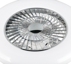 REALITY PLAFONDVENTILATOR VISBY LED CHROOM/WIT 58 CM