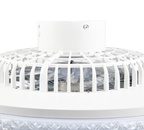 REALITY PLAFONDVENTILATOR HARSTAD LED CHROOM/WIT 60 CM