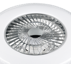 REALITY PLAFONDVENTILATOR HARSTAD LED CHROOM/WIT 60 CM