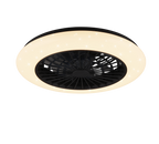REALITY PLAFONDVENTILATOR STRALSUND LED MAT ZWART 49 CM