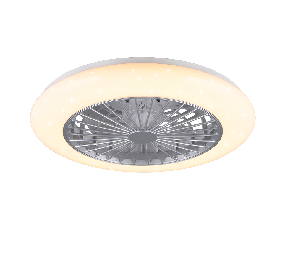 REALITY PLAFONDVENTILATOR STRALSUND LED TITAAN 49 CM