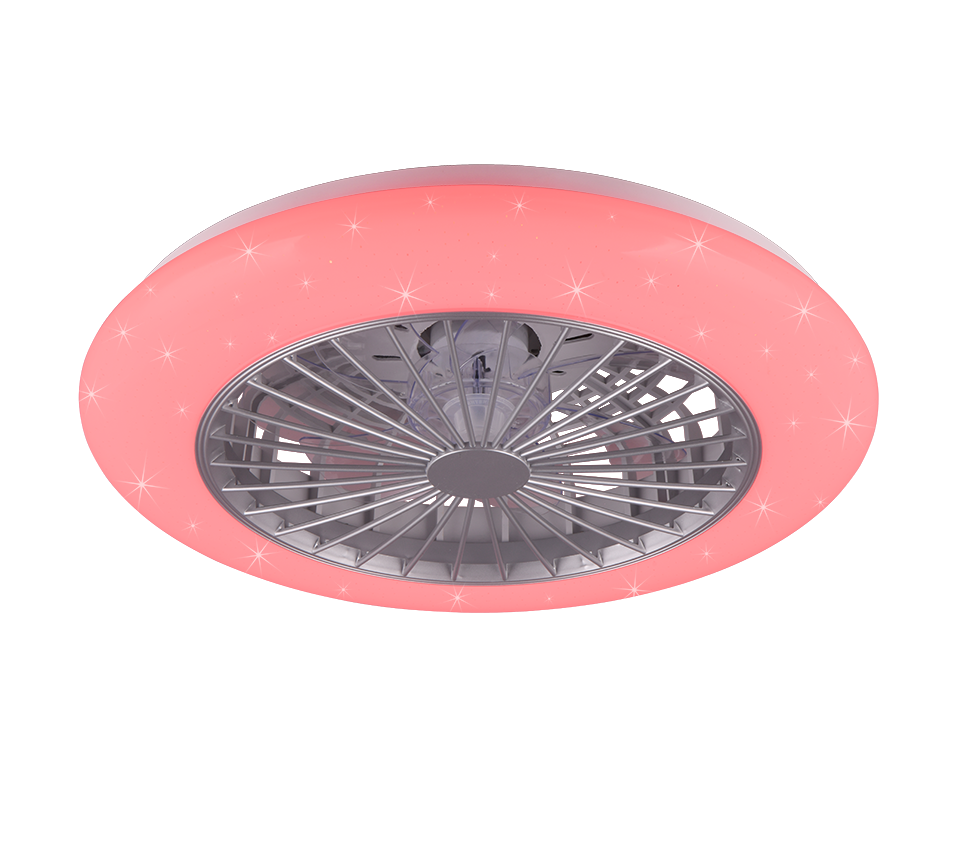 REALITY PLAFONDVENTILATOR STRALSUND LED/RGBW TITAAN 49 CM