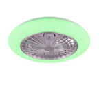 REALITY PLAFONDVENTILATOR STRALSUND LED/RGBW TITAAN 49 CM