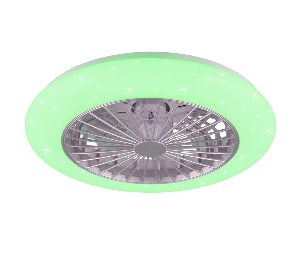 REALITY PLAFONDVENTILATOR STRALSUND LED/RGBW TITAAN 49 CM