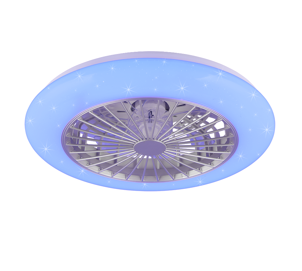 REALITY PLAFONDVENTILATOR STRALSUND LED/RGBW TITAAN 49 CM