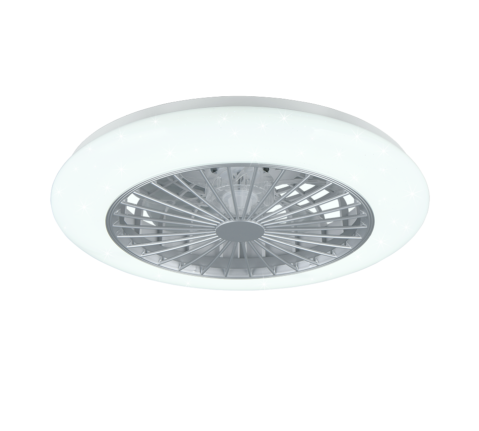 REALITY PLAFONDVENTILATOR STRALSUND LED/RGBW TITAAN 49 CM