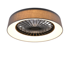 REALITY PLAFONDVENTILATOR FARSUND LED GRIJS 48,5 CM