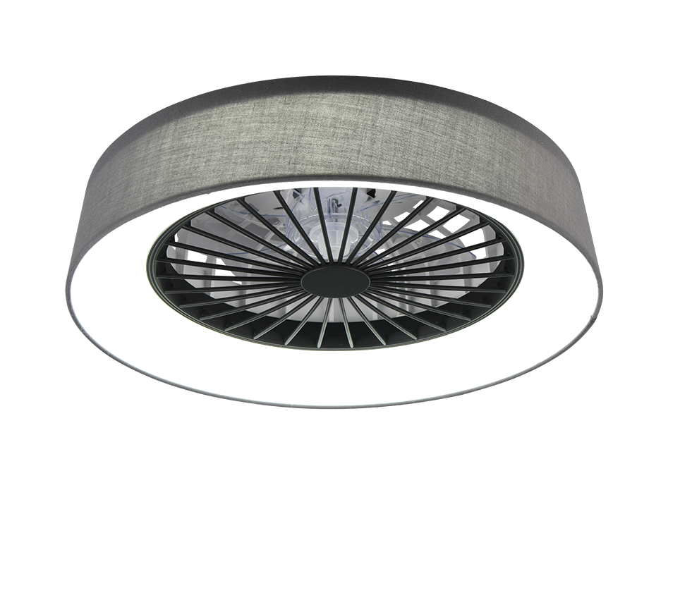 REALITY PLAFONDVENTILATOR FARSUND LED GRIJS 48,5 CM