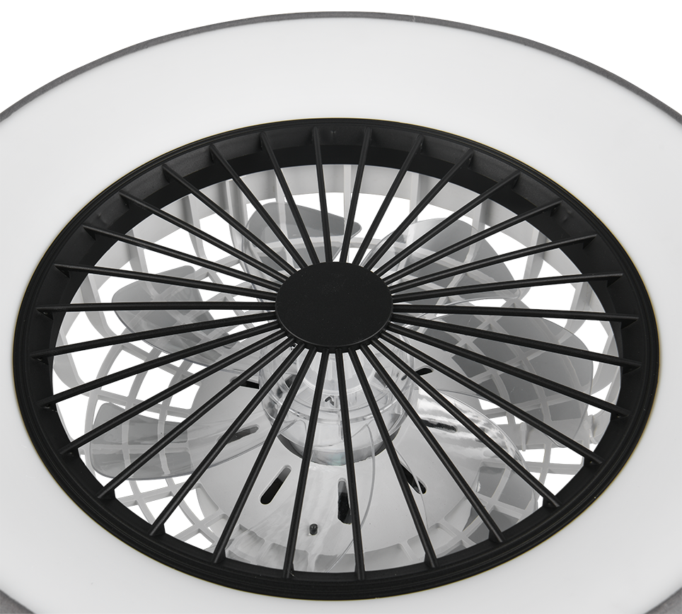REALITY PLAFONDVENTILATOR FARSUND LED GRIJS 48,5 CM
