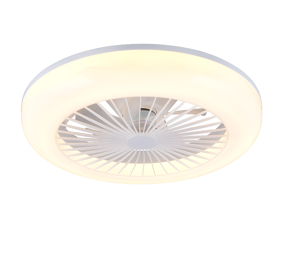 REALITY PLAFONDVENTILATOR MORA LED WIT 45 CM