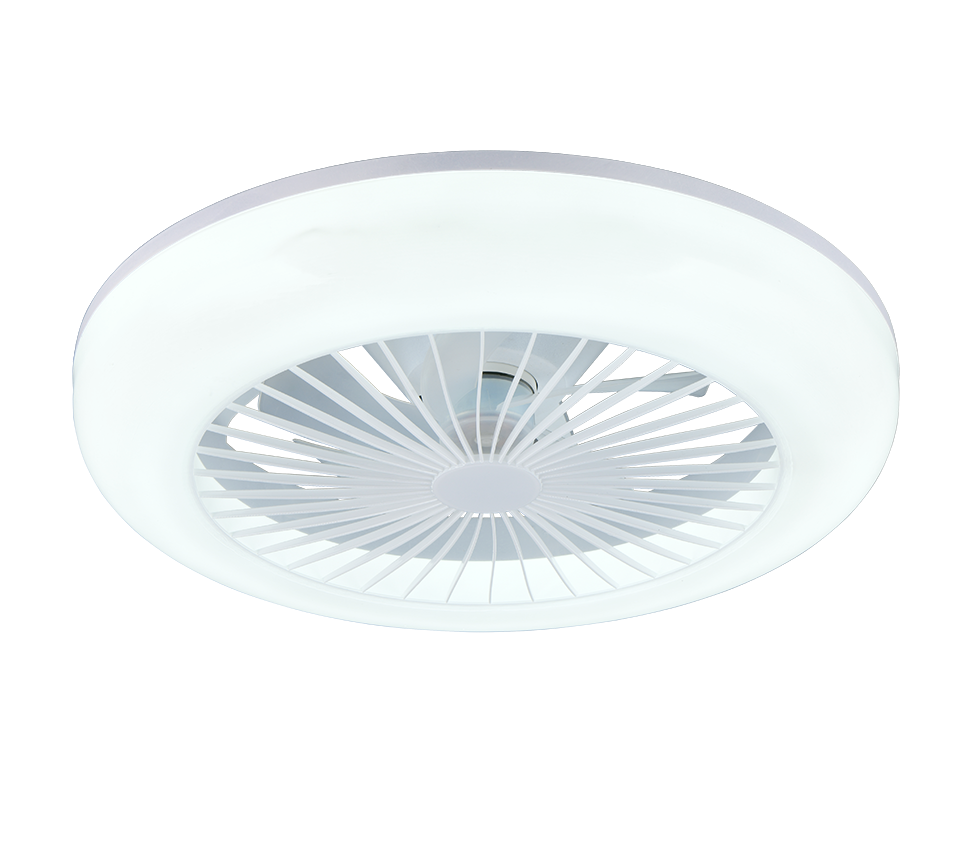 REALITY PLAFONDVENTILATOR MORA LED WIT 45 CM