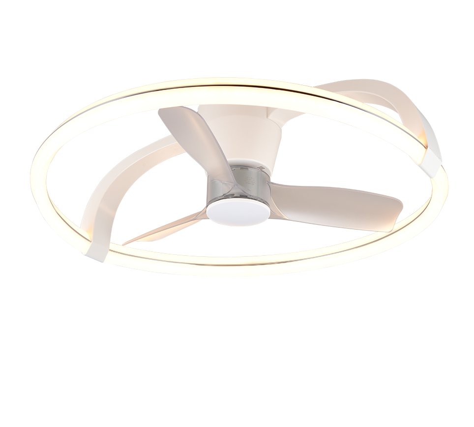 REALITY PLAFONDVENTILATOR STOCKHOLM LED MAT WIT 73,5 CM