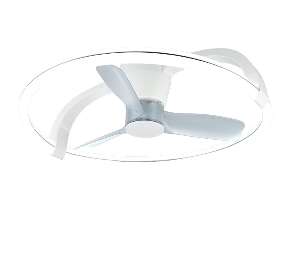 REALITY PLAFONDVENTILATOR STOCKHOLM LED MAT WIT 73,5 CM