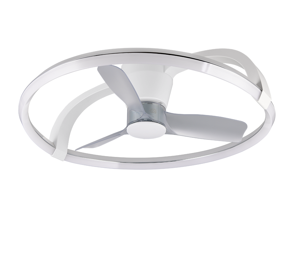 REALITY PLAFONDVENTILATOR STOCKHOLM LED MAT WIT 73,5 CM