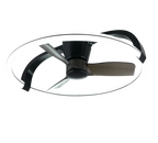 REALITY PLAFONDVENTILATOR STOCKHOLM LED MAT ZWART 73,5 CM