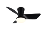 REALITY PLAFONDVENTILATOR RANDERS LED MAT ZWART 76 CM