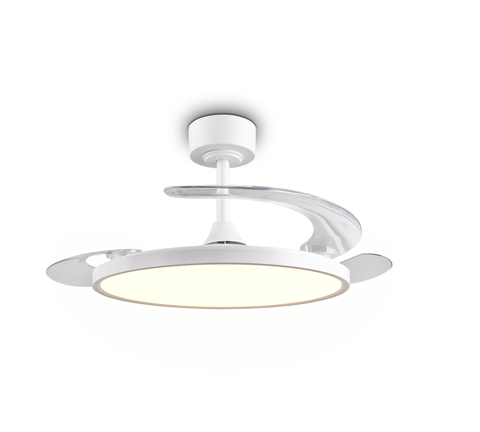 REALITY PLAFONDVENTILATOR KASFJORD LED MAT WIT 106,5 CM