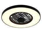 REALITY PLAFONDVENTILATOR LINKÖPING LED/RGBW ZWART 59 CM