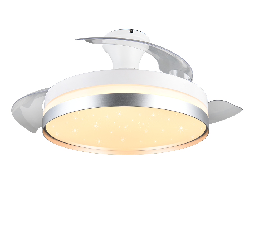 REALITY PLAFONDVENTILATOR LINDBERG LED TITAAN/WIT 100 CM