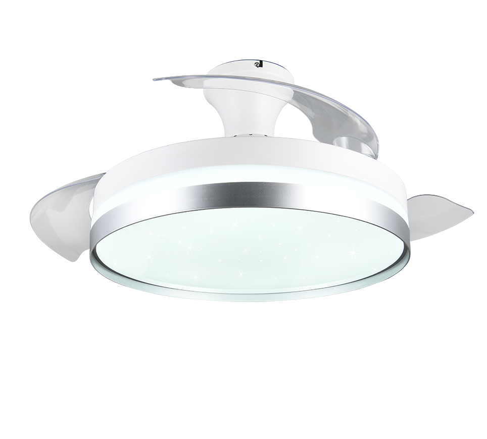 REALITY PLAFONDVENTILATOR LINDBERG LED TITAAN/WIT 100 CM
