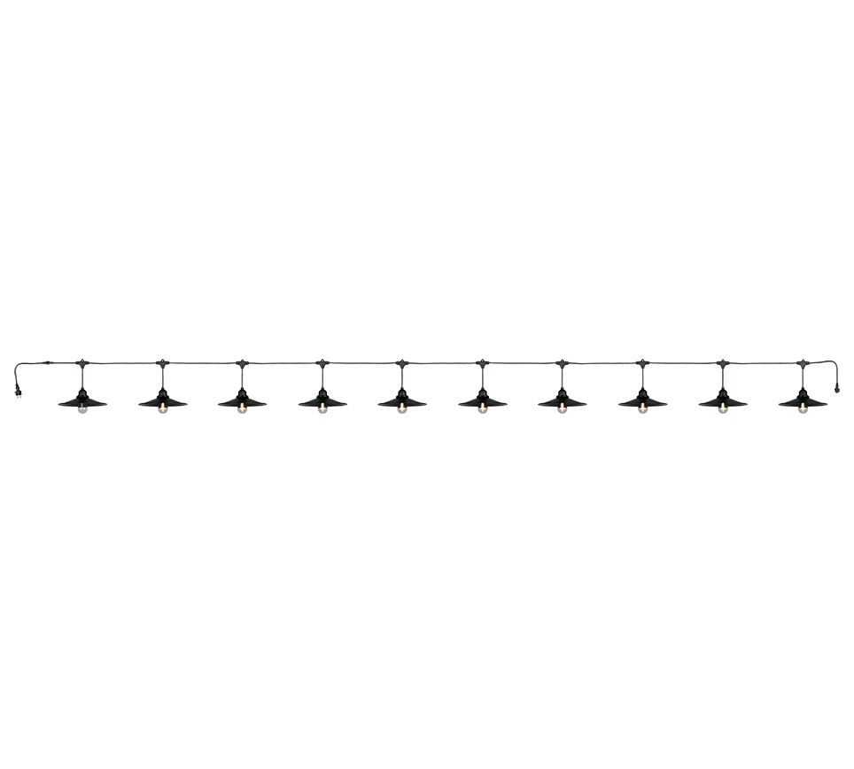 REALITY LICHTSNOER CHAIN LED MAT ZWART 6,5 M