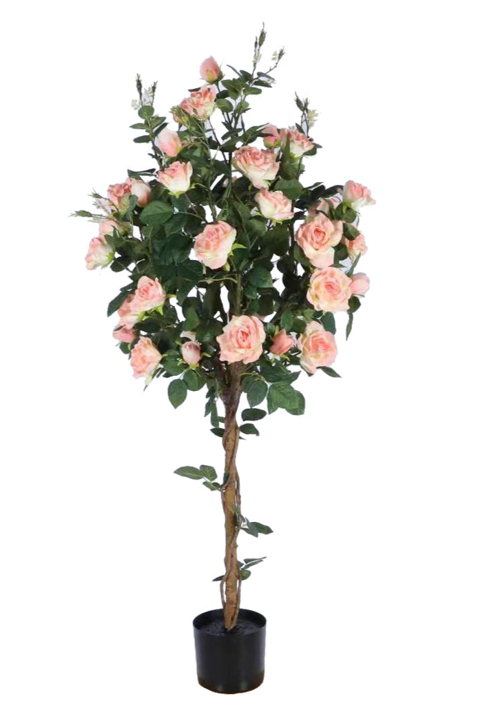 NEVERLEAFS ROZEN KUNSTBOOM 140 CM ZACHTROZE