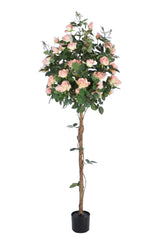 NEVERLEAFS ROZEN KUNSTBOOM 180 CM ZACHTROZE