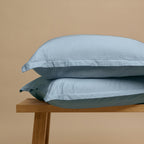COCO & CICI TENCEL SATEEN KUSSENSLOOP JEANS BLAUW 50 X 70 CM ZONDER VOLANT
