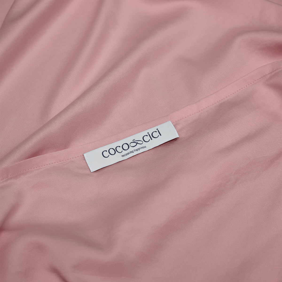 COCO & CICI TENCEL SATEEN KUSSENSLOOP MAUVE 50 X 60 CM