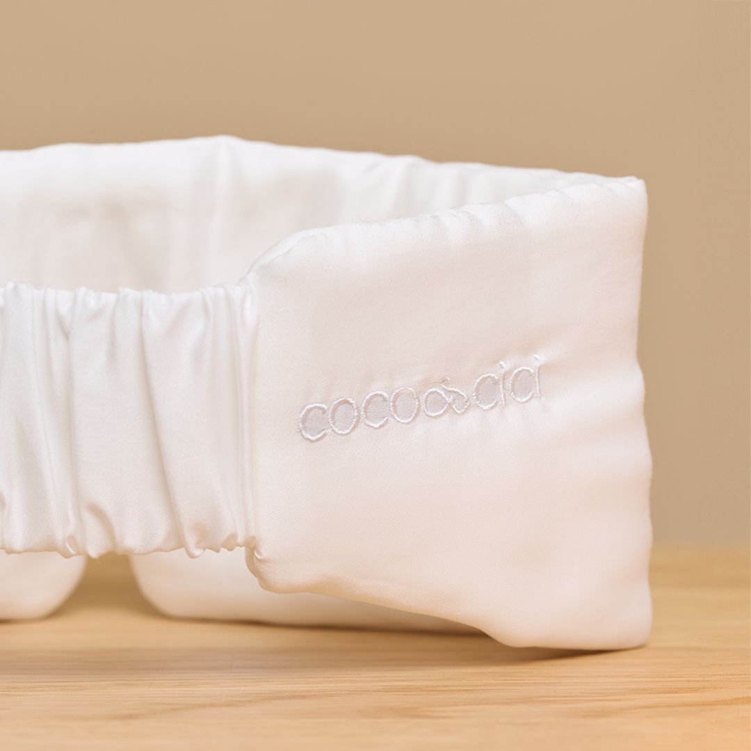 COCO & CICI TENCEL SATEEN SLAAPMASKER WIT