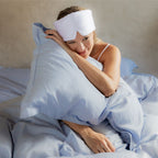 COCO & CICI TENCEL SATEEN SLAAPMASKER WIT