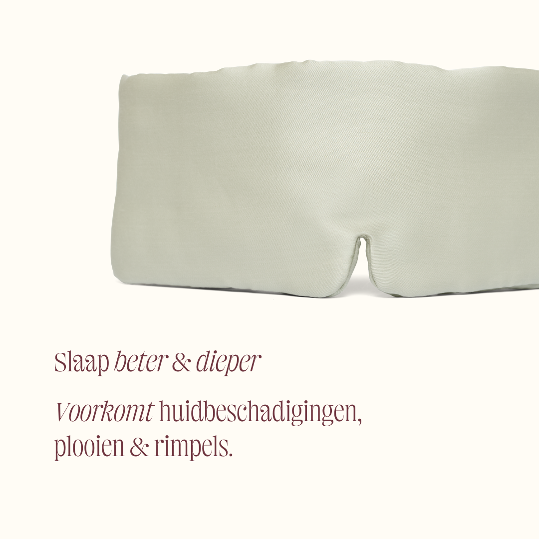 COCO & CICI TENCEL SATEEN SLAAPMASKER GRIJSGROEN