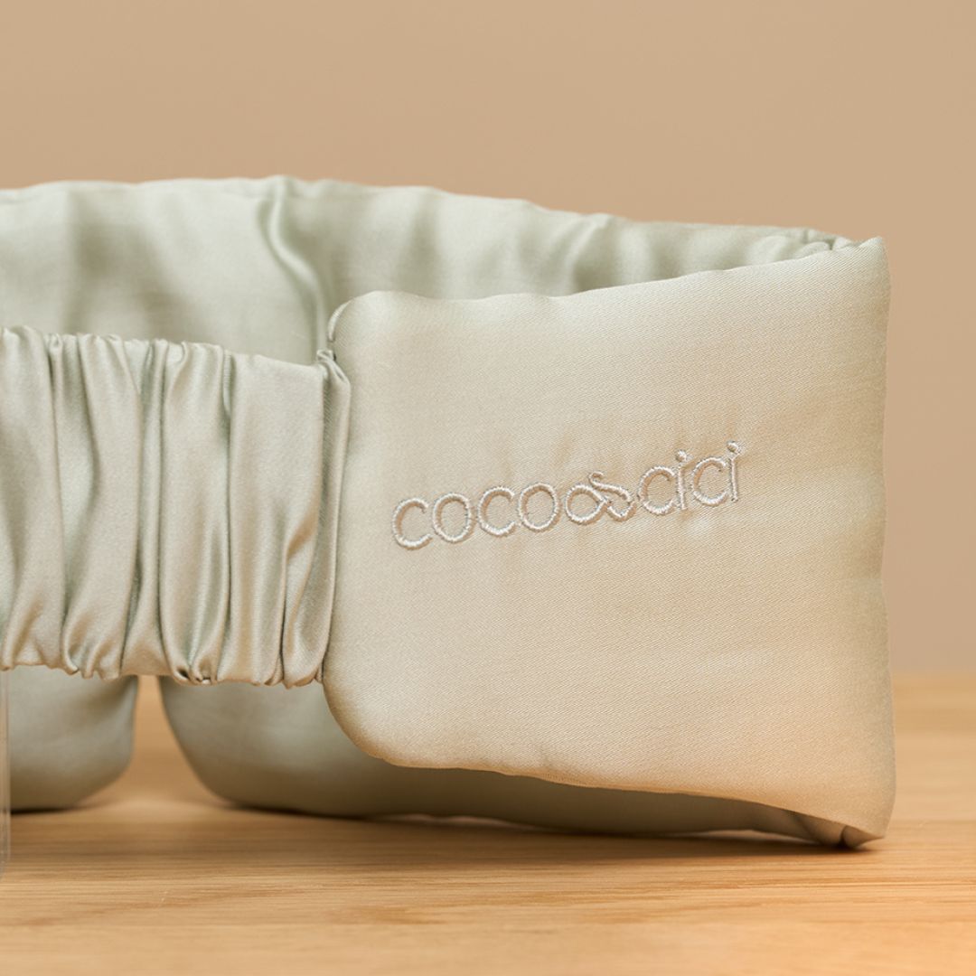 COCO & CICI TENCEL SATEEN SLAAPMASKER GRIJSGROEN