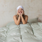 COCO & CICI TENCEL SATEEN SLAAPMASKER GRIJSGROEN
