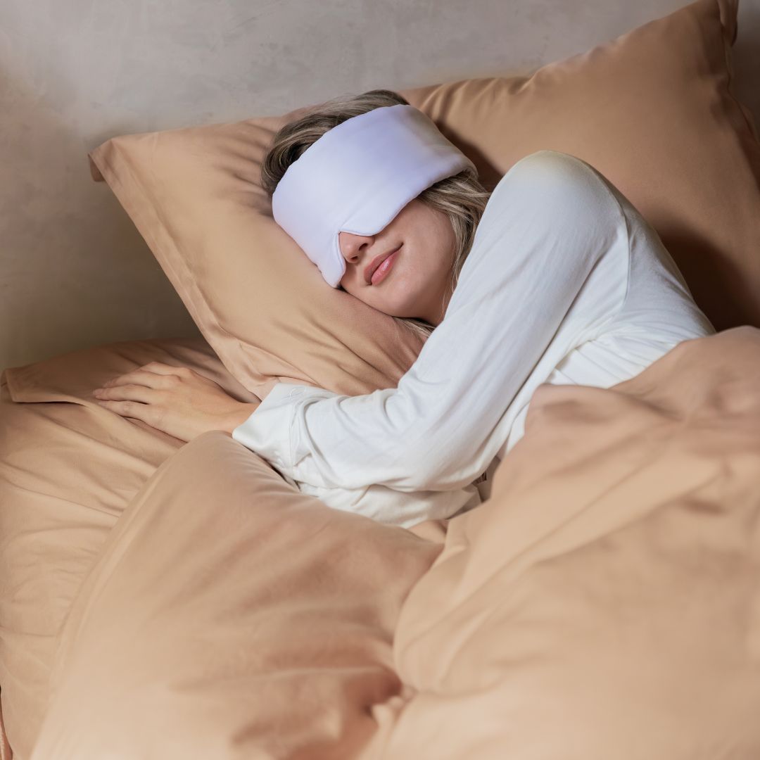 COCO & CICI TENCEL SATEEN SLAAPMASKER GRIJSGROEN