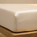 COCO & CICI TENCEL SATEEN HOESLAKEN WIT ZAND 200 X 200 X 30 CM