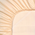 COCO & CICI TENCEL SATEEN HOESLAKEN WIT ZAND 200 X 200 X 30 CM