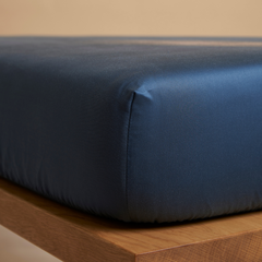 COCO & CICI - TENCEL TWILL HOESLAKEN DONKER BLAUW - 180X200X30 CM