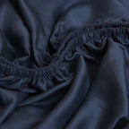 COCO & CICI - TENCEL TWILL HOESLAKEN DONKER BLAUW - 180X200X30 CM