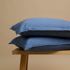 COCO & CICI TENCEL TWILL KUSSENSLOOP DONKER BLAUW | 1 KUSSENSLOOP 50X60